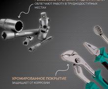 Набор инструментов 76 предметов 12 гранные головки// Stels
